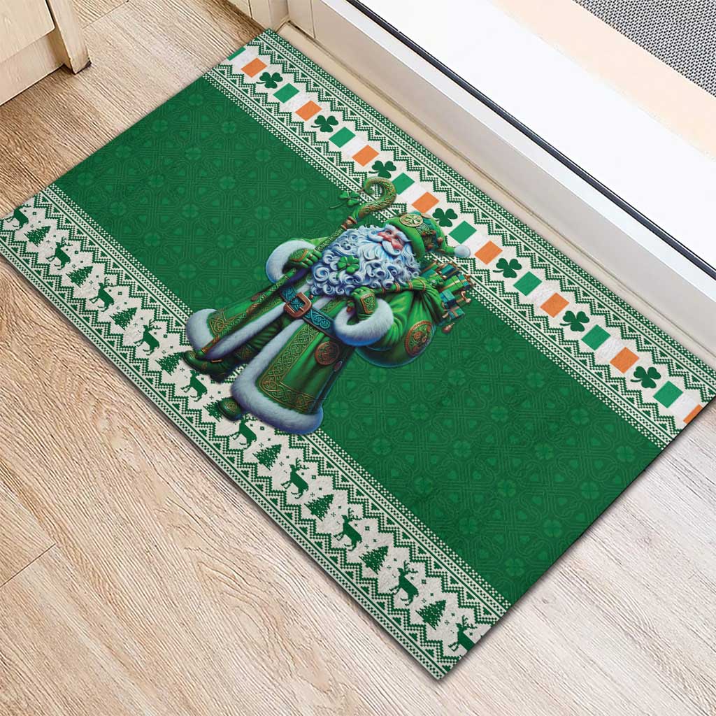 Ireland Christmas Rubber Doormat Irish Santa Claus - Wonder Print Shop