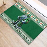 Ireland Christmas Rubber Doormat Irish Santa Claus - Wonder Print Shop