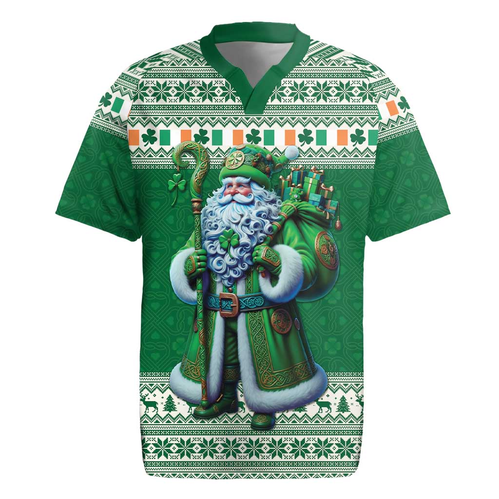 Ireland Christmas Rugby Jersey Irish Santa Claus - Wonder Print Shop