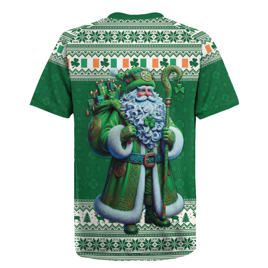 Ireland Christmas Rugby Jersey Irish Santa Claus - Wonder Print Shop
