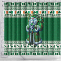Ireland Christmas Shower Curtain Irish Santa Claus - Wonder Print Shop