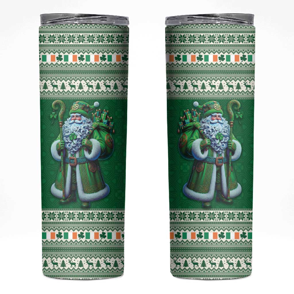 Ireland Christmas Skinny Tumbler Irish Santa Claus - Wonder Print Shop