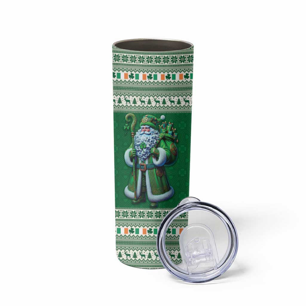 Ireland Christmas Skinny Tumbler Irish Santa Claus - Wonder Print Shop
