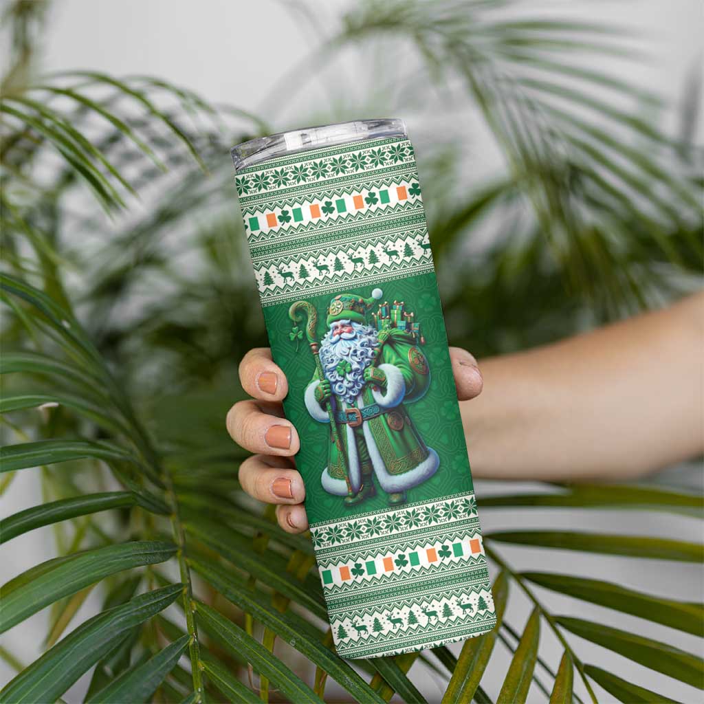 Ireland Christmas Skinny Tumbler Irish Santa Claus - Wonder Print Shop