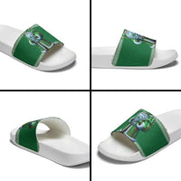 Ireland Christmas Slide Sandals Irish Santa Claus - Wonder Print Shop