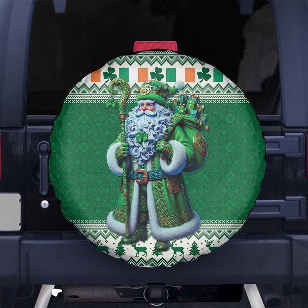 Ireland Christmas Spare Tire Cover Irish Santa Claus - Wonder Print Shop