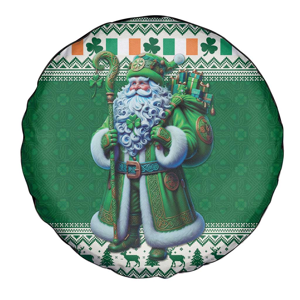 Ireland Christmas Spare Tire Cover Irish Santa Claus - Wonder Print Shop