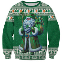 Ireland Christmas Sweatshirt Irish Santa Claus - Wonder Print Shop