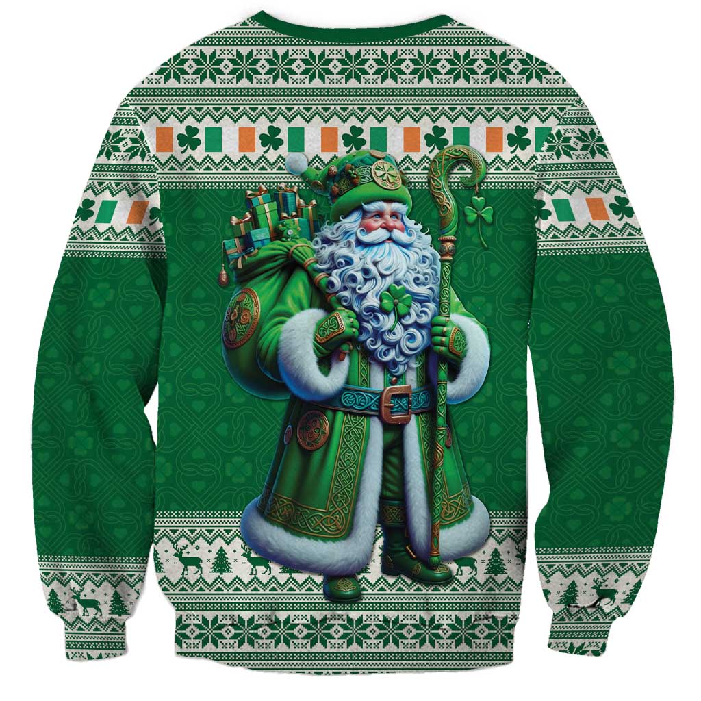 Ireland Christmas Sweatshirt Irish Santa Claus - Wonder Print Shop