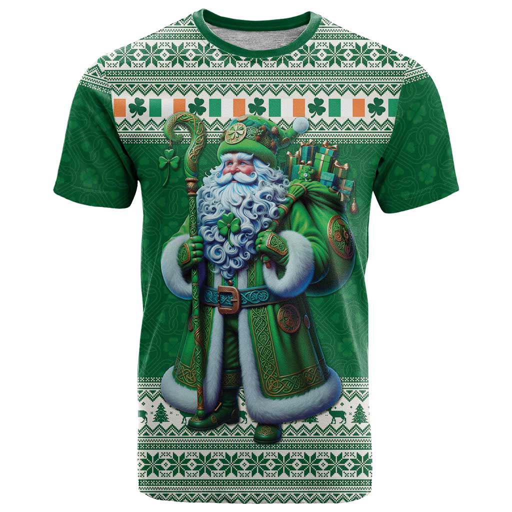 Ireland Christmas T Shirt Irish Santa Claus - Wonder Print Shop