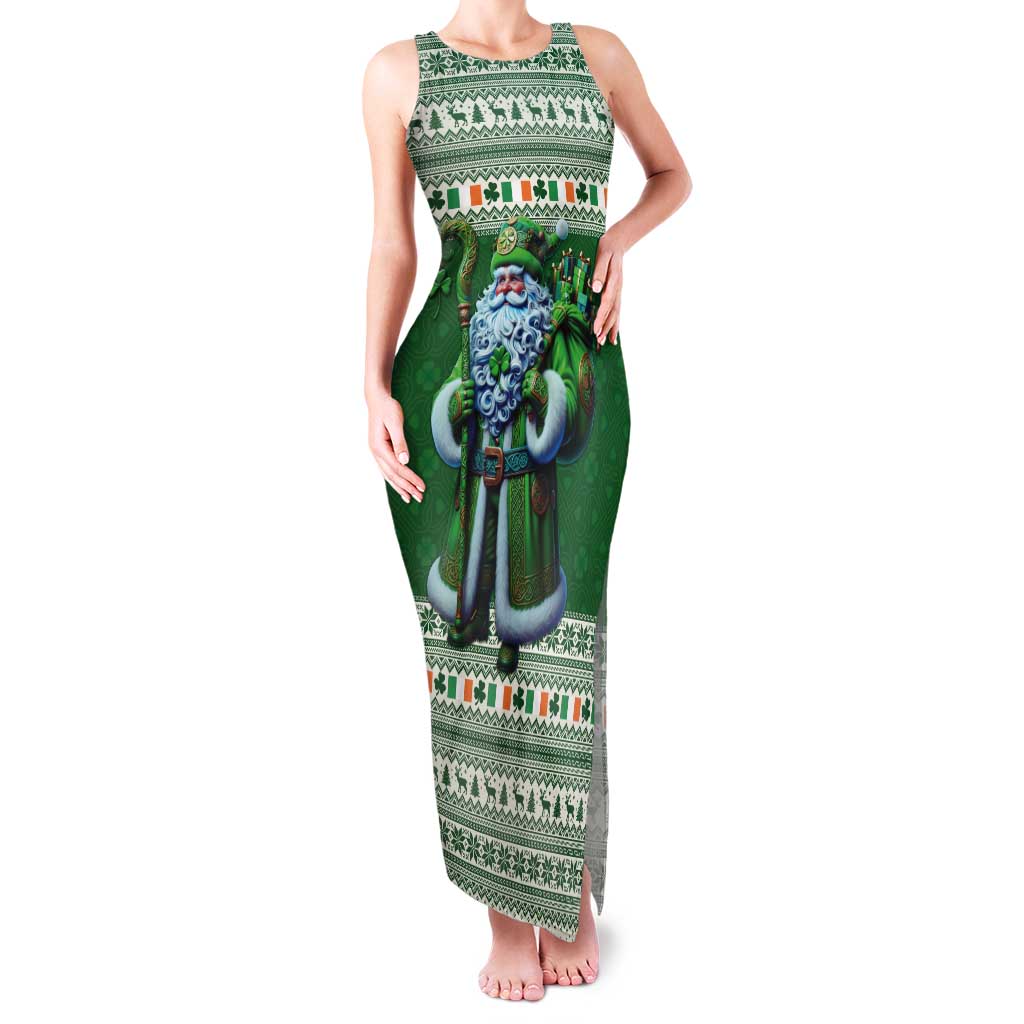 Ireland Christmas Tank Maxi Dress Irish Santa Claus - Wonder Print Shop