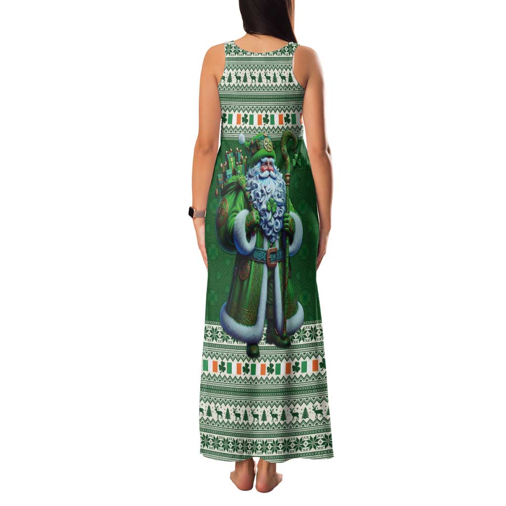 Ireland Christmas Tank Maxi Dress Irish Santa Claus - Wonder Print Shop