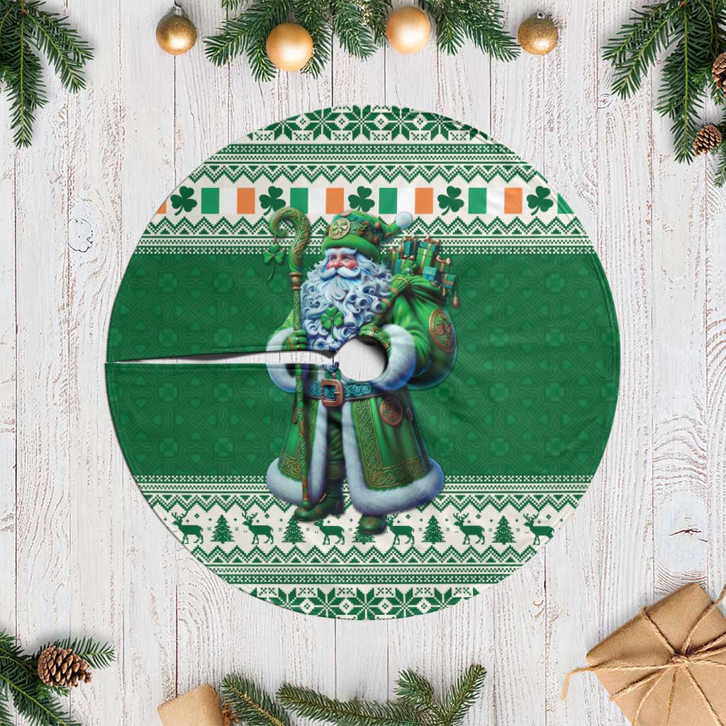 Ireland Christmas Tree Skirt Irish Santa Claus - Wonder Print Shop