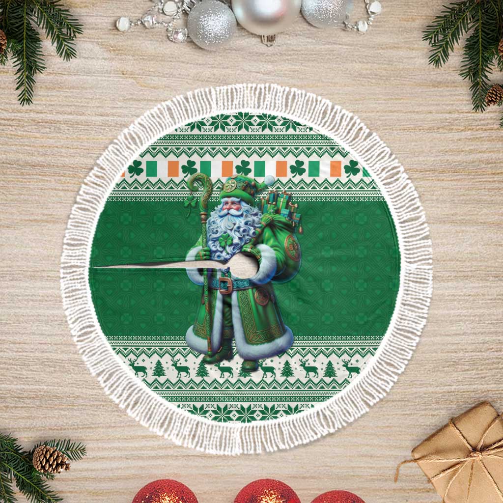 Ireland Christmas Tree Skirt Irish Santa Claus - Wonder Print Shop