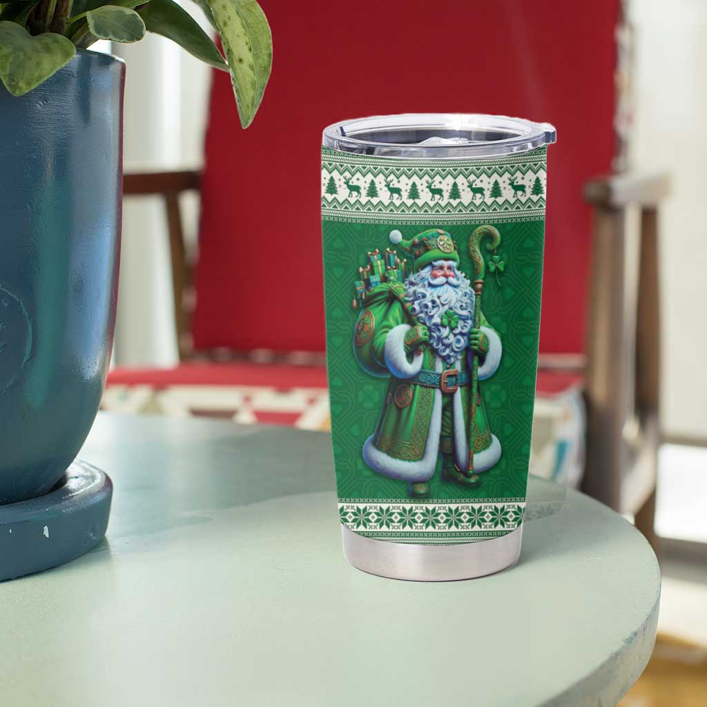 Ireland Christmas Tumbler Cup Irish Santa Claus - Wonder Print Shop