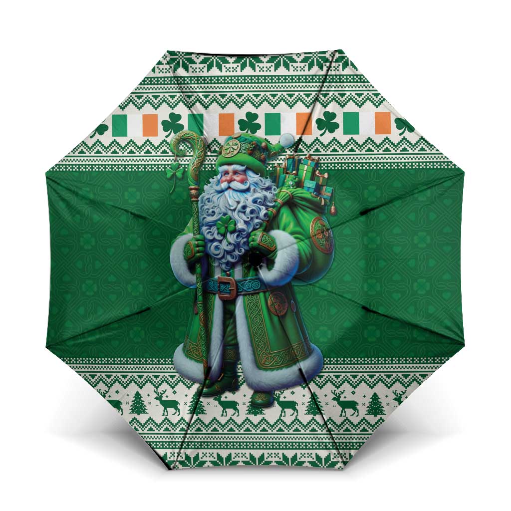 Ireland Christmas Umbrella Irish Santa Claus - Wonder Print Shop