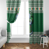 Ireland Christmas Window Curtain Irish Santa Claus - Wonder Print Shop