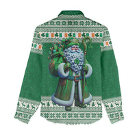 Ireland Christmas Women Casual Shirt Irish Santa Claus - Wonder Print Shop