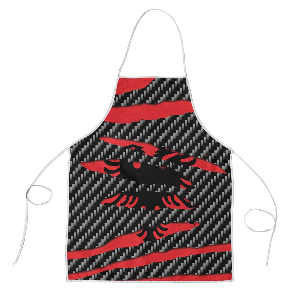 Albania Beast Apron Ripped Flag Graphic - Wonder Print Shop