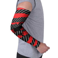 Albania Beast Arm Sleeves Ripped Flag Graphic - Wonder Print Shop