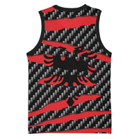 Albania Beast Basketball Jersey Ripped Flag Graphic - Wonder Print Shop