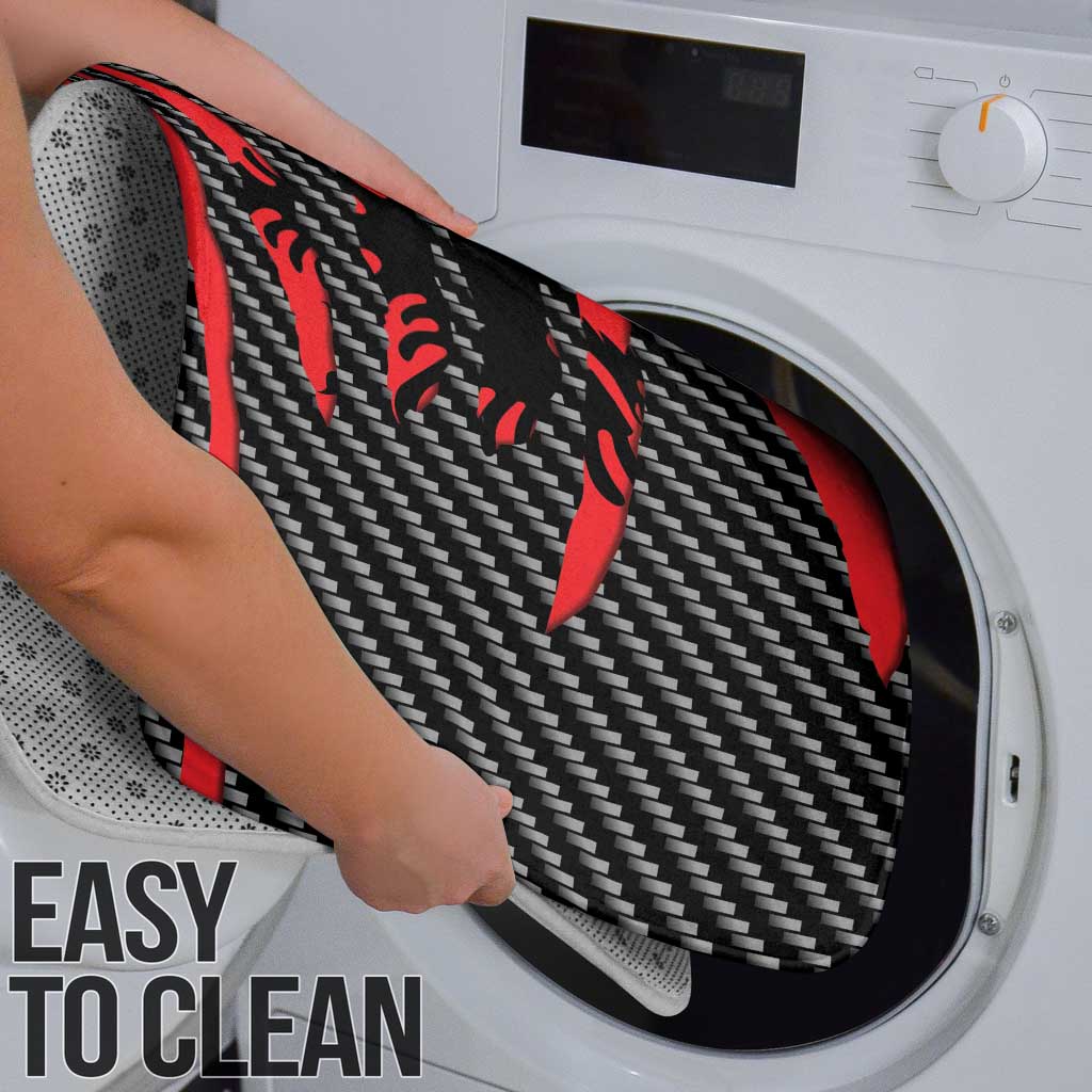 Albania Beast Bathroom Set Ripped Flag Graphic - Wonder Print Shop