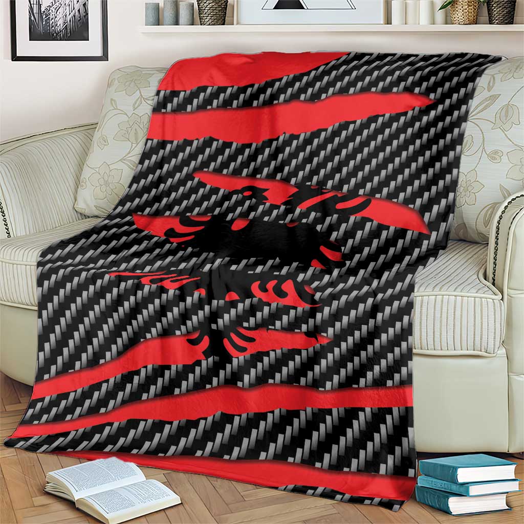 Albania Beast Blanket Ripped Flag Graphic - Wonder Print Shop