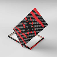 Albania Beast Canvas Wall Art Ripped Flag Graphic - Wonder Print Shop