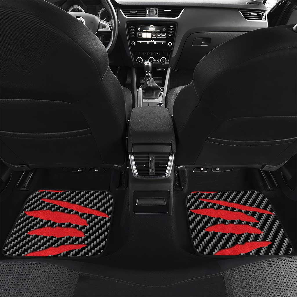 Albania Beast Car Mats Ripped Flag Graphic - Wonder Print Shop