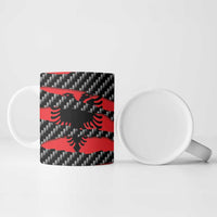 Albania Beast Ceramic Mug Ripped Flag Graphic - Wonder Print Shop