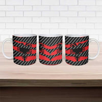 Albania Beast Ceramic Mug Ripped Flag Graphic - Wonder Print Shop