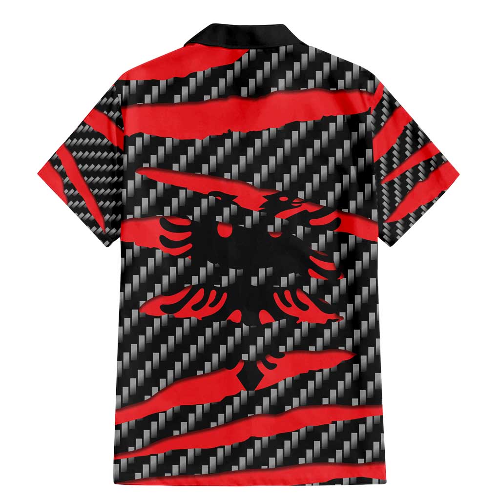 Albania Beast Family Matching Mermaid Dress and Hawaiian Shirt Ripped Flag Graphic - Wonder Print Shop