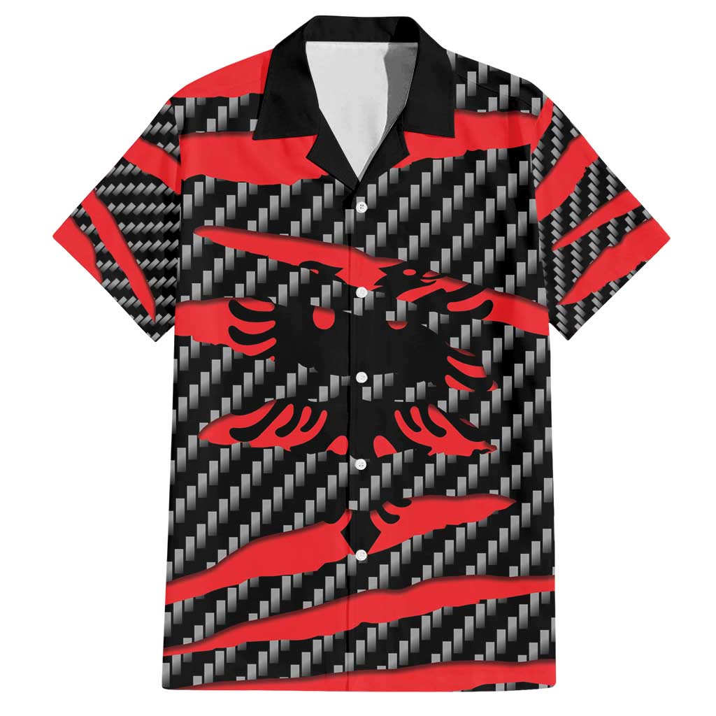 Albania Beast Family Matching Summer Maxi Dress and Hawaiian Shirt Ripped Flag Graphic - Wonder Print Shop