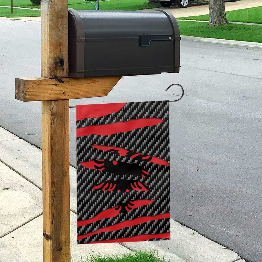 Albania Beast Garden Flag Ripped Flag Graphic - Wonder Print Shop