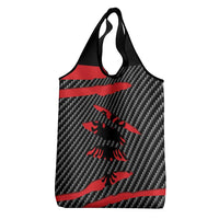 Albania Beast Grocery Bag Ripped Flag Graphic - Wonder Print Shop