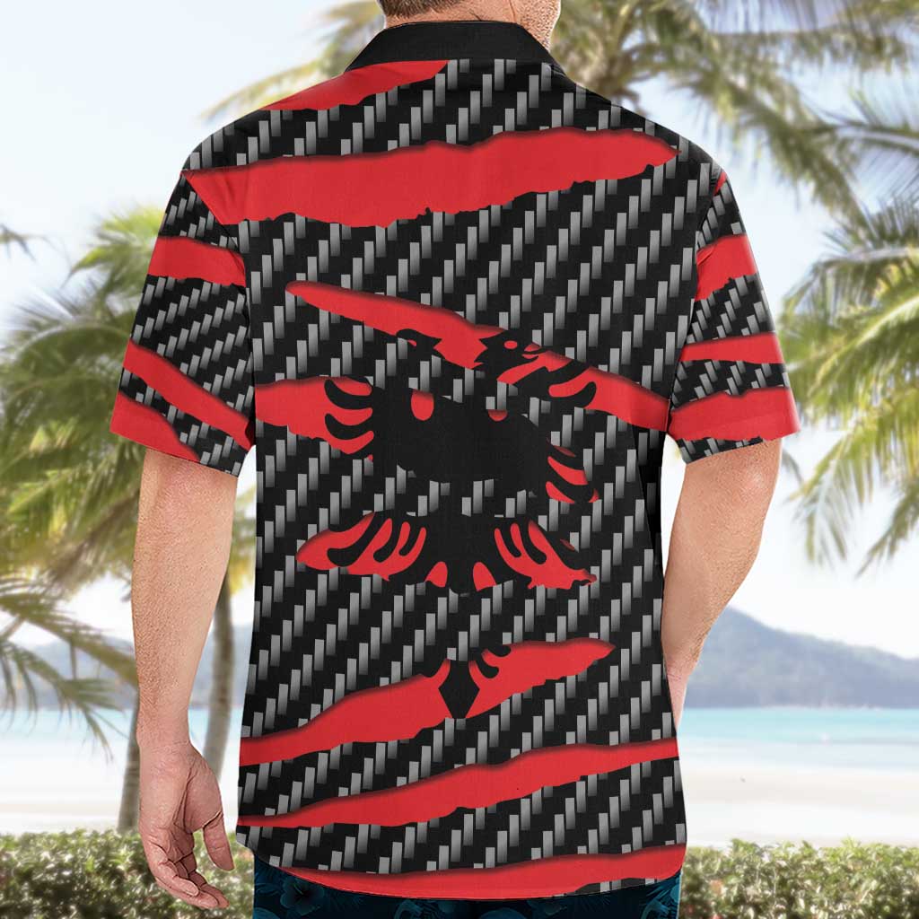Albania Beast Hawaiian Shirt Ripped Flag Graphic - Wonder Print Shop