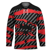Albania Beast Hockey Jersey Ripped Flag Graphic - Wonder Print Shop