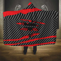 Albania Beast Hooded Blanket Ripped Flag Graphic - Wonder Print Shop