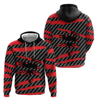 Albania Beast Hoodie Ripped Flag Graphic - Wonder Print Shop