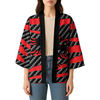 Albania Beast Kimono Ripped Flag Graphic - Wonder Print Shop
