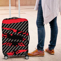 Albania Beast Luggage Cover Ripped Flag Graphic - Wonder Print Shop