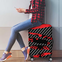 Albania Beast Luggage Cover Ripped Flag Graphic - Wonder Print Shop