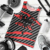 Albania Beast Men Tank Top Ripped Flag Graphic - Wonder Print Shop
