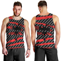 Albania Beast Men Tank Top Ripped Flag Graphic - Wonder Print Shop