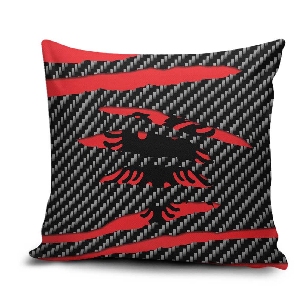 Albania Beast Pillow Cover Ripped Flag Graphic - Wonder Print Shop