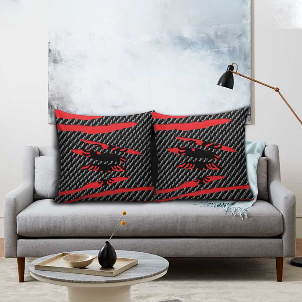 Albania Beast Pillow Cover Ripped Flag Graphic - Wonder Print Shop