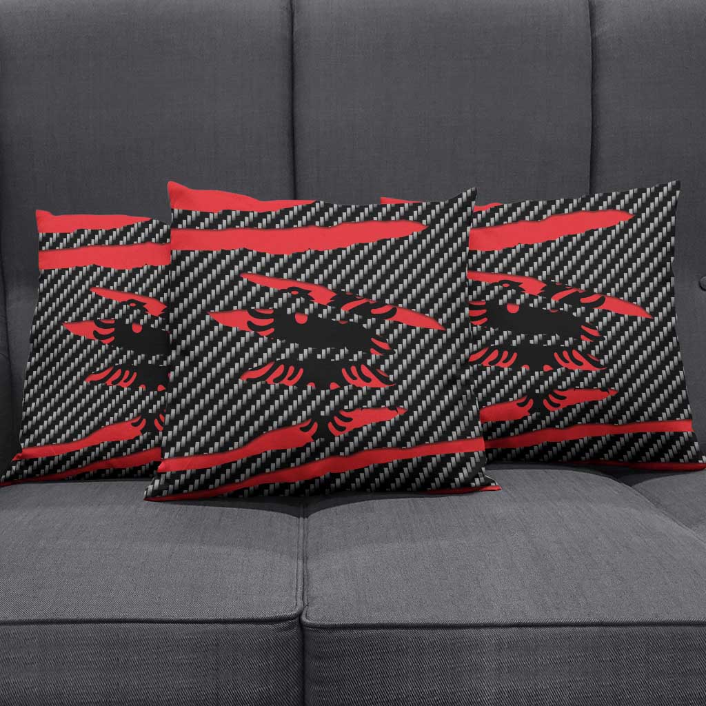 Albania Beast Pillow Cover Ripped Flag Graphic - Wonder Print Shop