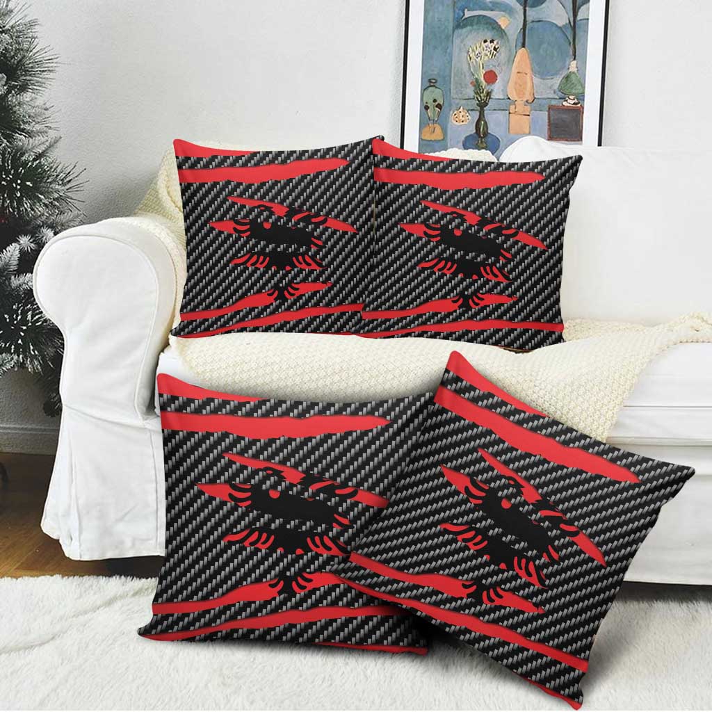 Albania Beast Pillow Cover Ripped Flag Graphic - Wonder Print Shop