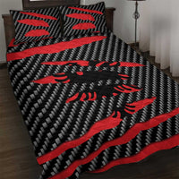 Albania Beast Quilt Bed Set Ripped Flag Graphic - Wonder Print Shop