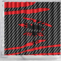 Albania Beast Shower Curtain Ripped Flag Graphic - Wonder Print Shop